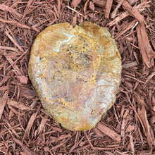 Rust Copper Hosta Leaf - Cast Portland Cement - Small 6" x 7"