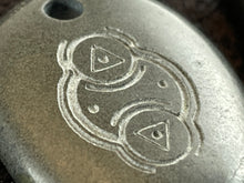"Good Vibrations" Basalt Sand Carved Stone Focal Bead