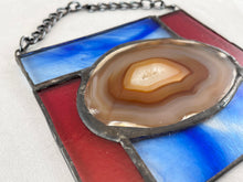 Stained Glass Brown Brazilian Agate Sun Catcher - Small