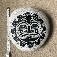 Pacific Northwest Tribal Sun - Sand Carved Stone