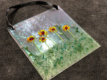 Fused Glass Sun Catcher - "Morning Flowers"