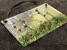 Fused Glass Sun Catcher - " Flowers in the Meadow"