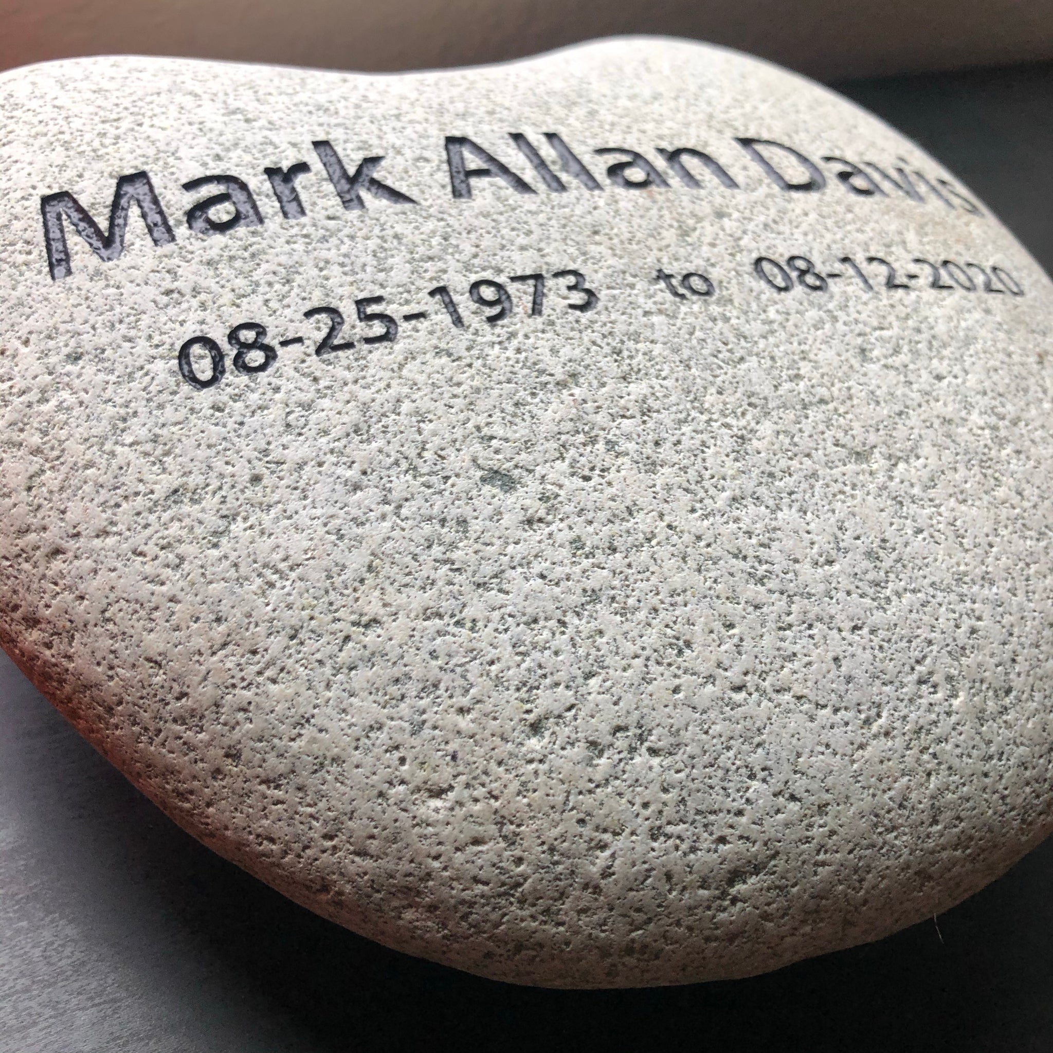 Custom Engraved/Sand Carved Memorial Stone – Tundrafox Designs